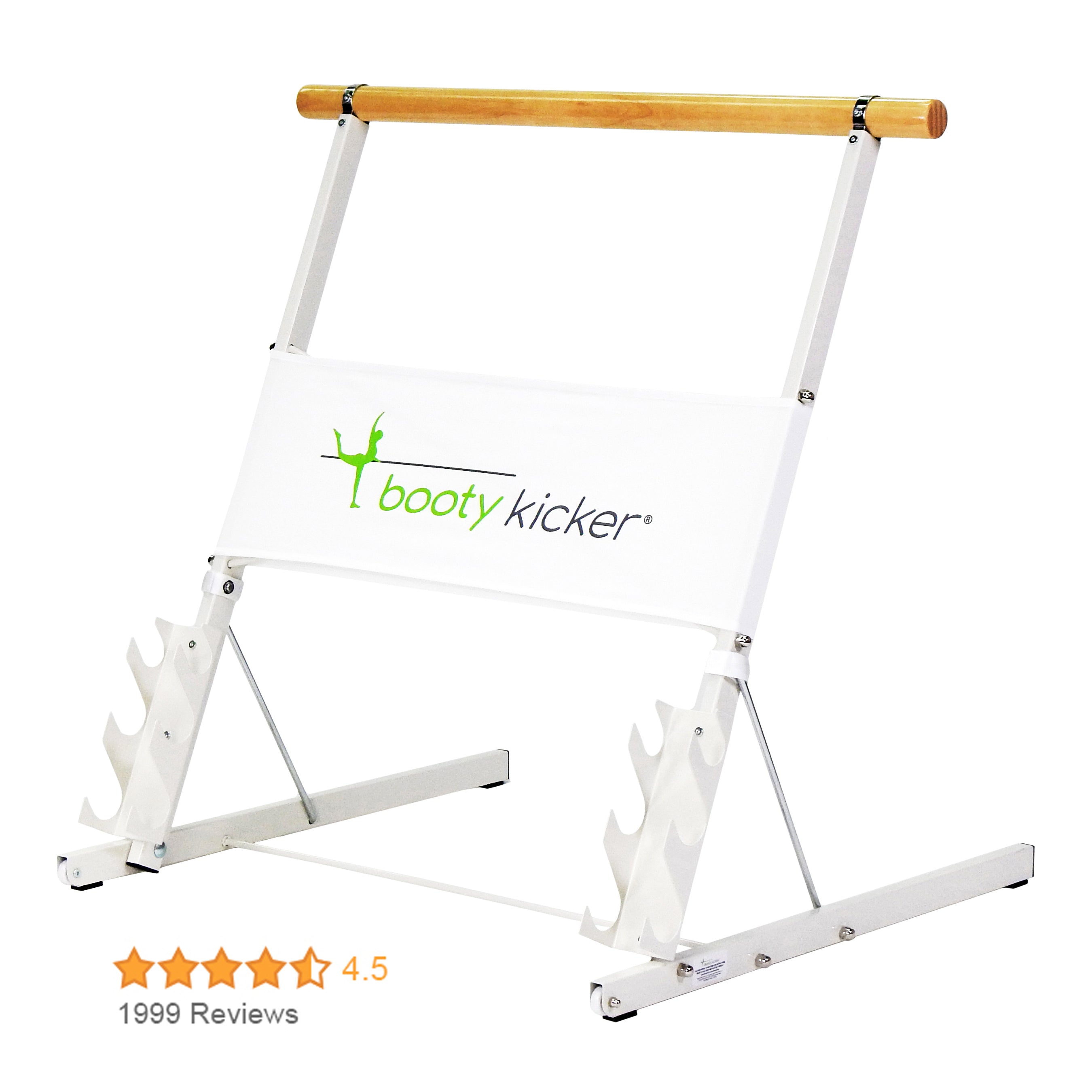 Booty Kicker Portable Exercise Barre (White, Black, Pink)